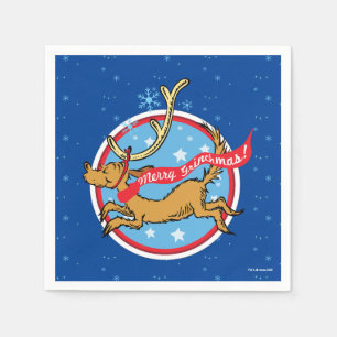 Serviette En Papier Grille   Max Merry Grinchmas !