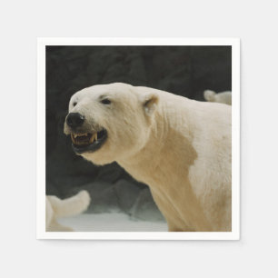Serviette En Papier Grin d'ours polaire