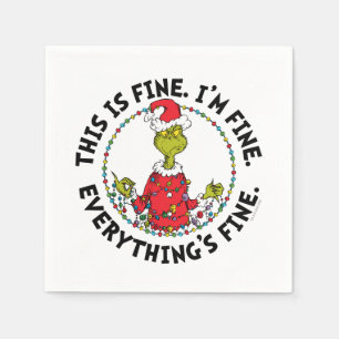 Serviette En Papier Grinch   Tout va bien