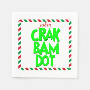 Serviette En Papier Grinchy Mahjong Napkins Crak Bam Dot! Joker