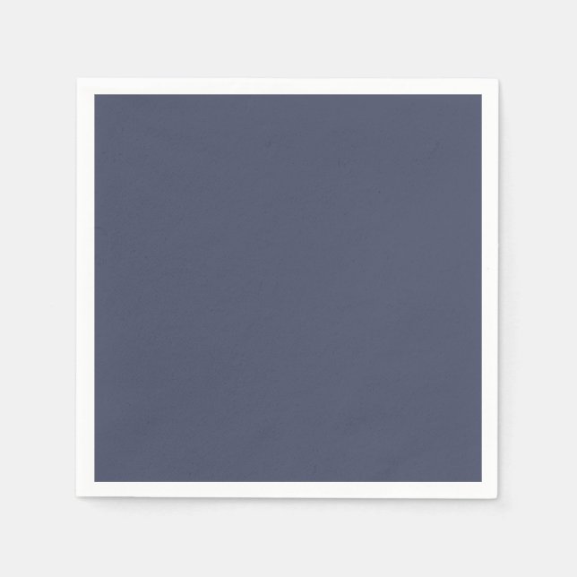Serviette En Papier Gris bleu ardoise tendance - serviettes (Devant)