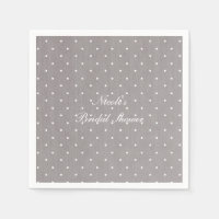 Gris et blanc Petits Pois Moderne Chic