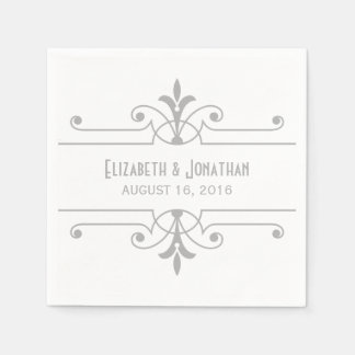 Serviette En Papier Gris v2 Papier ornemental fantaisie serviettes