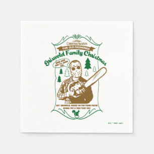 Serviette En Papier Griswold Famille de Noël Chainsaw Graphique