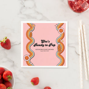 Serviette En Papier Groovy Elle est prête à dépoussiérer la rose pouss