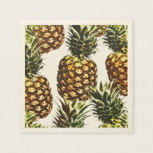 Serviette En Papier gros ananas (transparent BGC)