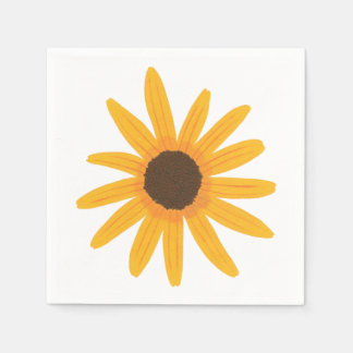 Serviette En Papier Gros papier de tournesol jaune gras