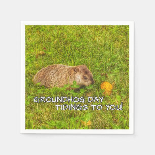 Serviette En Papier Groundhog Jour des nouvelles pour vous! serviettes