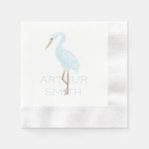 Grue bleue à l'aquarelle