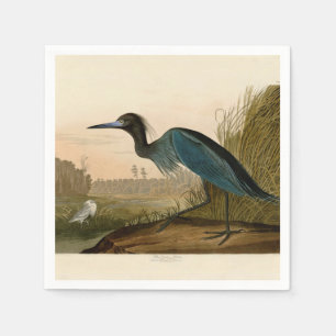 Serviette En Papier Grue bleue Héron Impression Audubon Art côtier