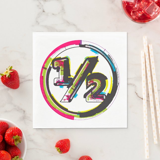 Serviette En Papier Grunge demi-symbole serviettes (Créateur téléchargé)