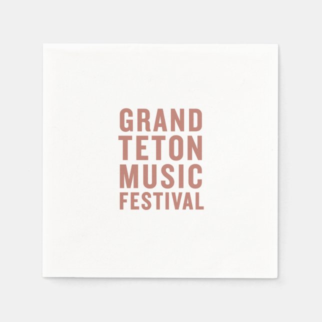 Serviette En Papier GTMF Cocktail Napkins Terracotta (Devant)