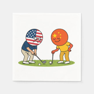 Serviette En Papier Guerre commerciale L'édition Golf