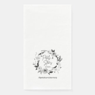 Serviette En Papier Guest Towel Napkins with Wedding Logo