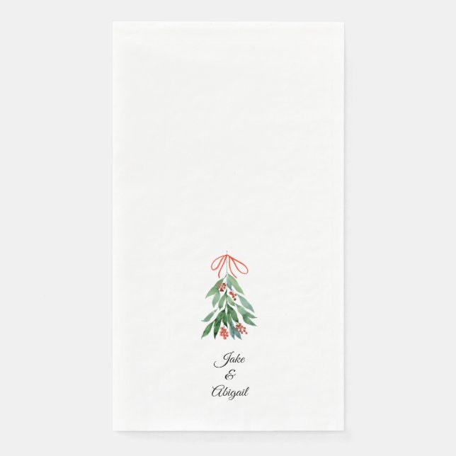 Serviette En Papier Guirouette personnalisée Noël II (Devant)
