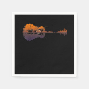 Serviette En Papier Guitar Lake Shadow