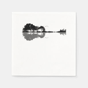 Serviette En Papier Guitar Lake Shadow
