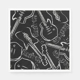 Serviette En Papier Guitare
