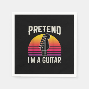 Serviette En Papier Guitariste Prétendre Que Je Suis Un Anniversaire G