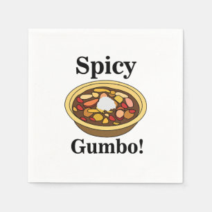 Serviette En Papier Gumbo Food Spicy Gumbo Party