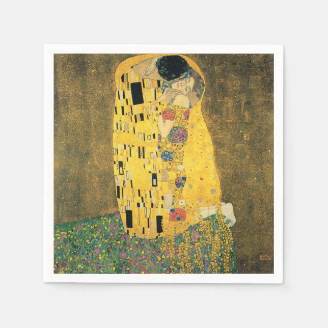 SERVIETTE EN PAPIER GUSTAV KLIMT (Devant)