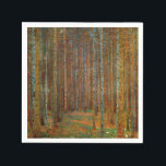 Serviette En Papier Gustav Klimt - Forêt de pins de Tannenwald<br><div class="desc">Forêt de sapins / Forêt de pins de Tannenwald - Gustav Klimt,  Huile sur toile,  1902</div>