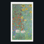 Serviette En Papier Gustav Klimt - Jardin de campagne avec tournesols<br><div class="desc">Jardin de campagne avec des tournesols / Jardin de ferme avec des tournesols - Gustav Klimt en 1905-1906</div>