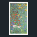 Serviette En Papier Gustav Klimt - Jardin de campagne avec tournesols<br><div class="desc">Jardin de campagne avec des tournesols / Jardin de ferme avec des tournesols - Gustav Klimt en 1905-1906</div>