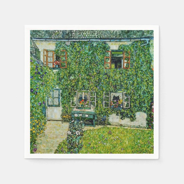 Serviette En Papier Gustav Klimt - La Maison de Guardaboschi (Devant)