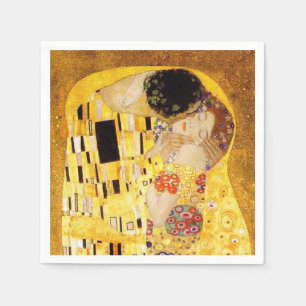 Serviette En Papier Gustav Klimt La Peinture Classique Du Kiss