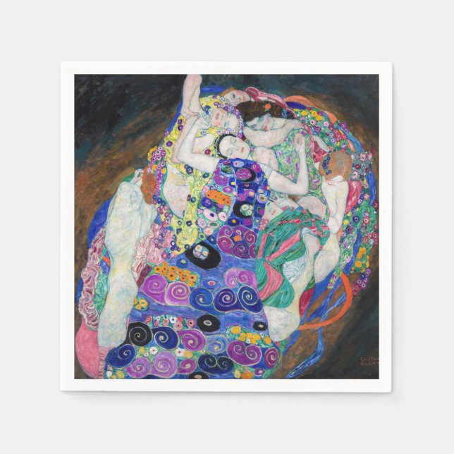 Serviette En Papier Gustav Klimt - La Vierge (Devant)