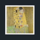Serviette En Papier Gustav Klimt - Le baiser<br><div class="desc">The Kiss / Der Kuss - Gustav Klimt en 1907-1908</div>