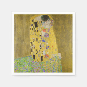 Serviette En Papier Gustav Klimt - Le baiser