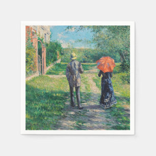 Serviette En Papier Gustave Caillebotte - Le Chemin montant