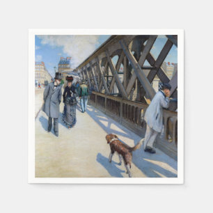 Serviette En Papier Gustave Caillebotte - Le Pont de l'Europe