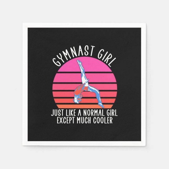 Serviette En Papier Gymnaste Girl (Devant)