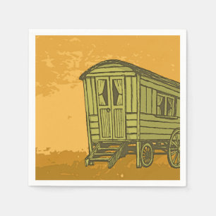 Serviette En Papier Gypsy caravan
