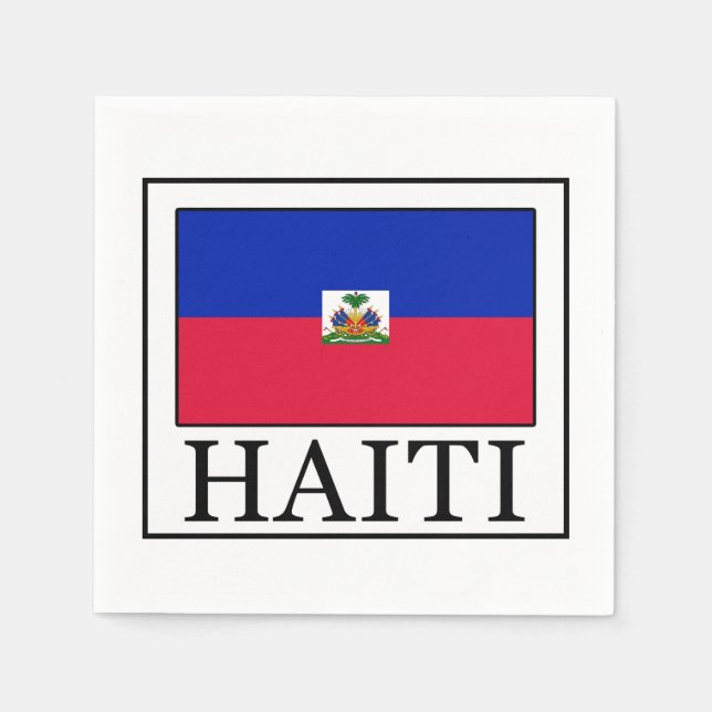 Serviette En Papier Haïti (Devant)