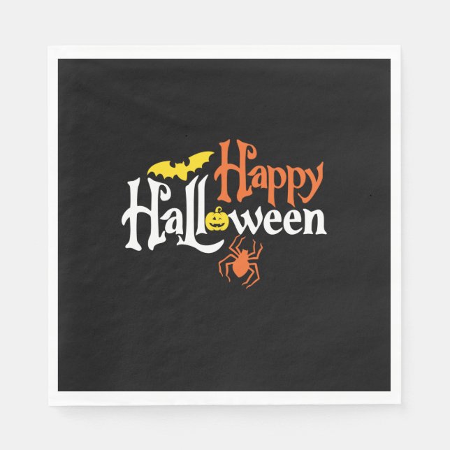 Serviette En Papier Halloween (Devant)