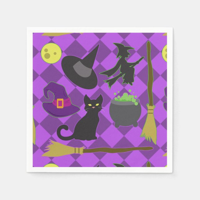 Serviette En Papier Halloween (Devant)