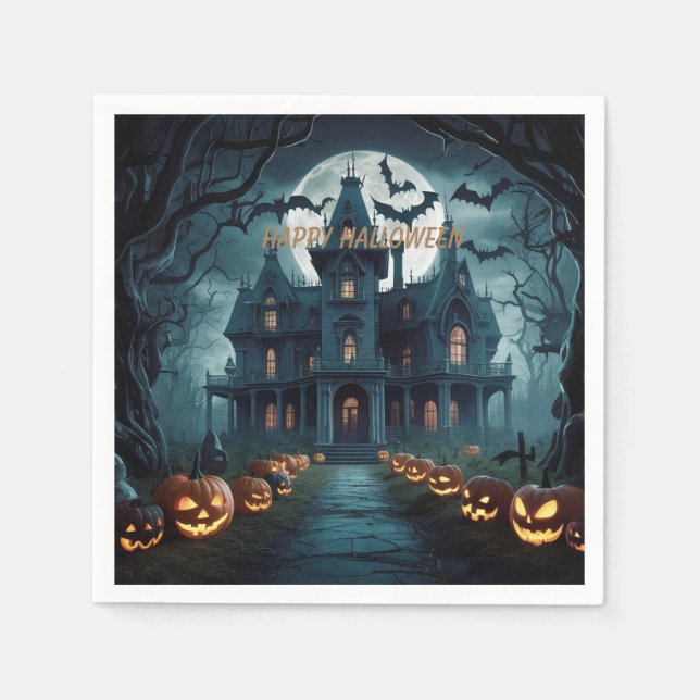 Serviette En Papier Halloween (Devant)