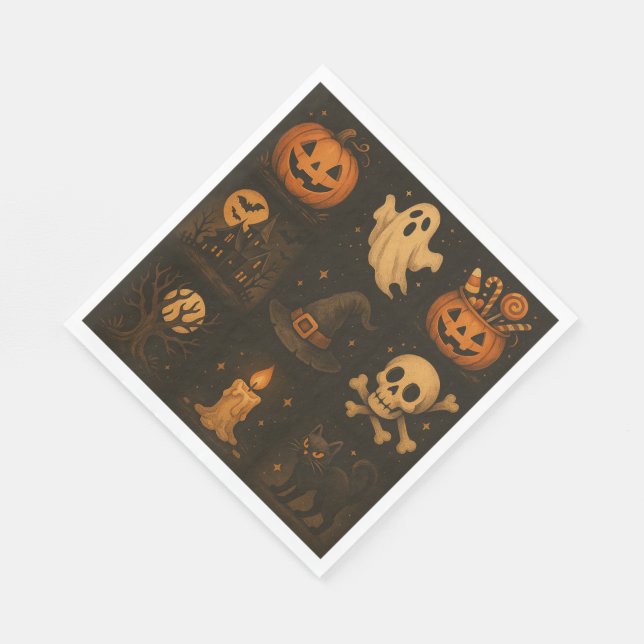 Serviette en papier Halloween (Coin)