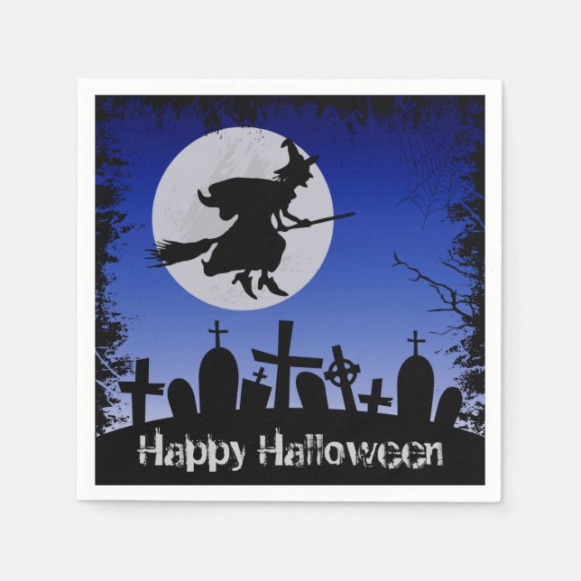 Serviette En Papier Halloween (Devant)