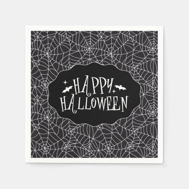 Serviette En Papier Halloween  (Devant)