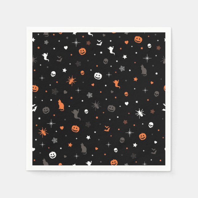 Serviette En Papier Halloween (Devant)