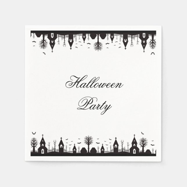 Serviette En Papier Halloween (Devant)