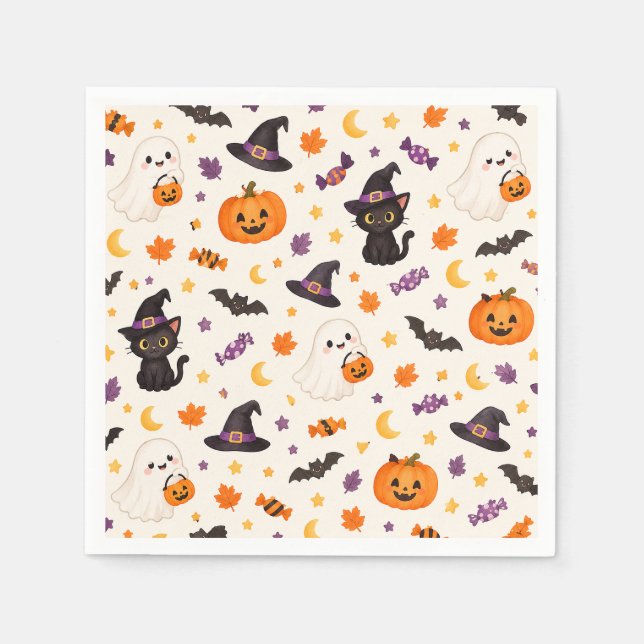 Serviette En Papier halloween (Devant)