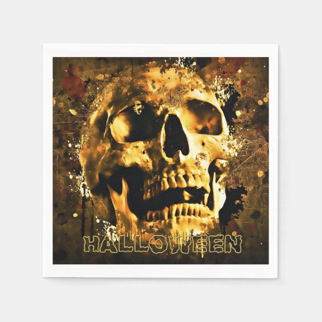 Serviette En Papier Halloween (Devant)