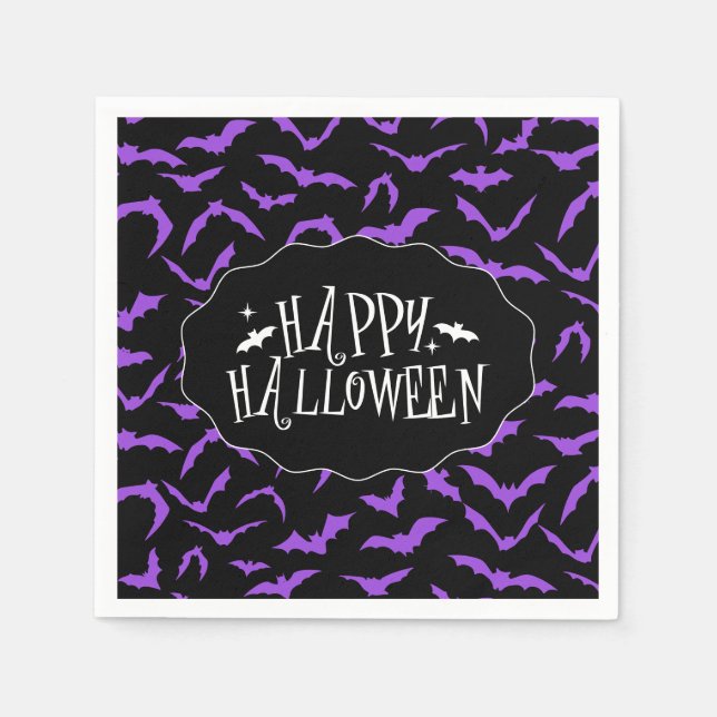 Serviette En Papier Halloween  (Devant)