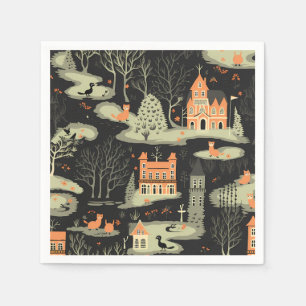 Serviette En Papier Halloween 5